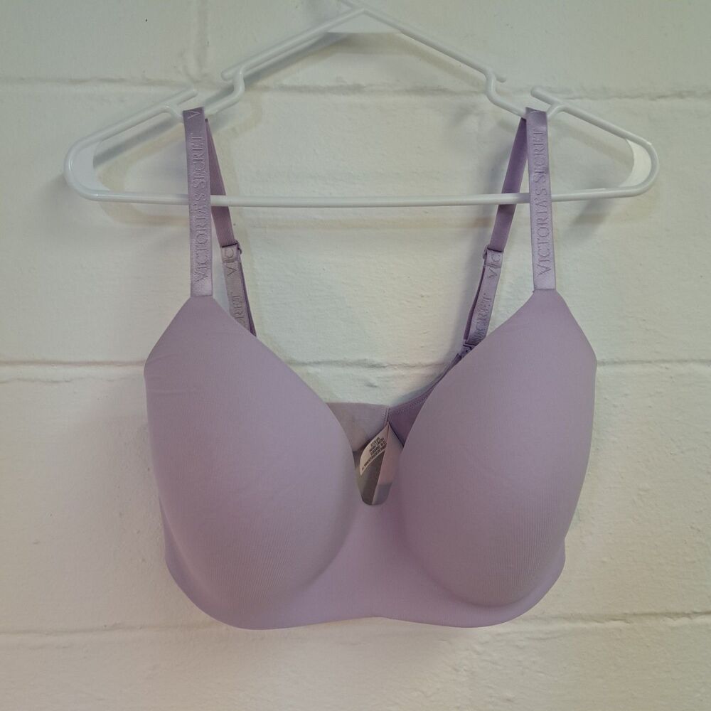 Victoria's Secret T-Shirt Lightly Lined Wireless Bra Plum Purple Size 36DDD